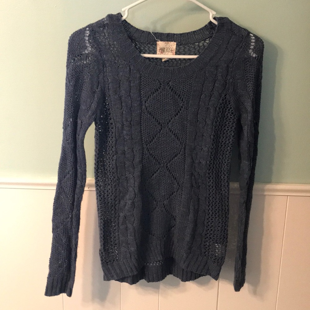 Xs pink rose sweater